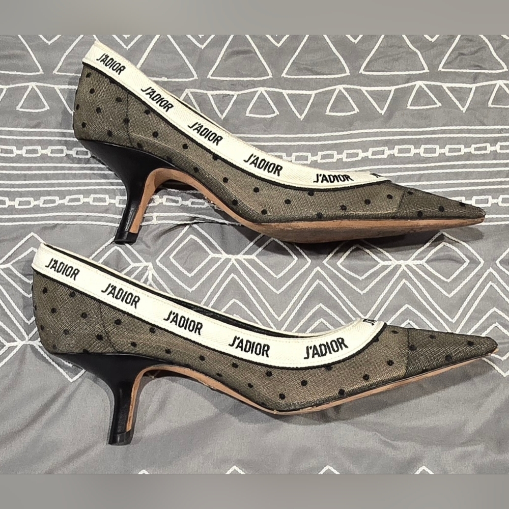 Christian Dior Limited Edition J'Adior Mesh Ribbon Pumps Size 39.5 (9.5 US) - Picture 3 of 8